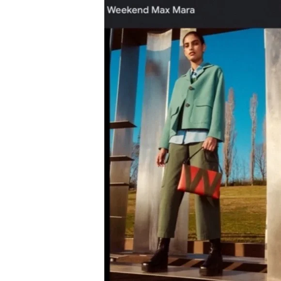 MaxMara Pancone Geometric High Rise Textured Mini Silk Skirt 8 Black Rare - Picture 16 of 16